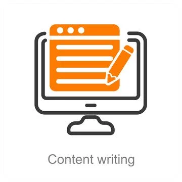 Content writing Illustrazione stock