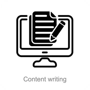 Content writing Illustrazione stock