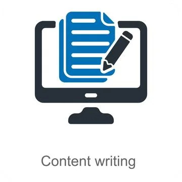 Content Writing Illustrazione stock