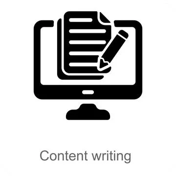 Content Writing Illustrazione stock