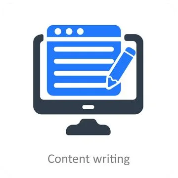 Content Writing Illustrazione stock