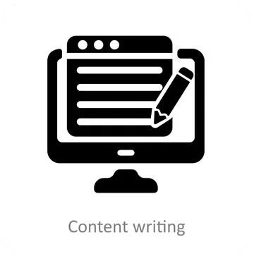 Content Writing Illustrazione stock