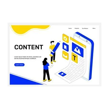 Content Writing Stock Illustration