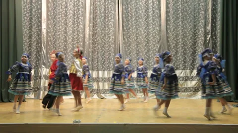 Contest children's dance groups Stock Footage 29662863