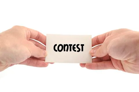 Contest text concept Stock Photos
