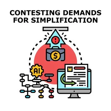 Contesting complexity demands simplification processes イラスト素材