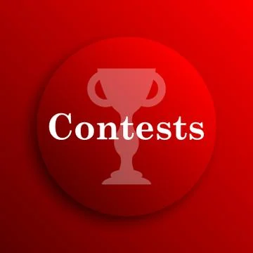 Contests icon. Internet button on white background.. Stock Illustration