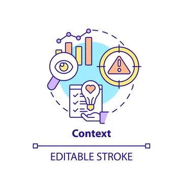 Context concept icon Illustration