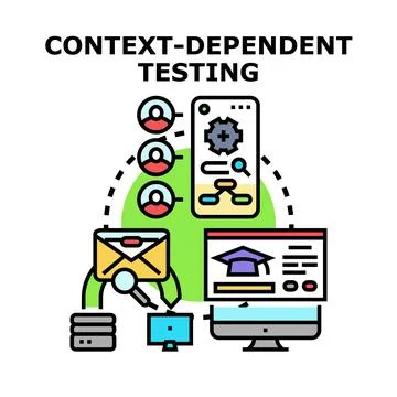 Context dependent testing of software product development 스톡 일러스트