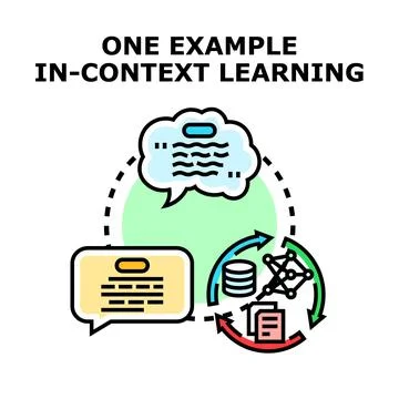 In context learning process for ai models イラスト素材