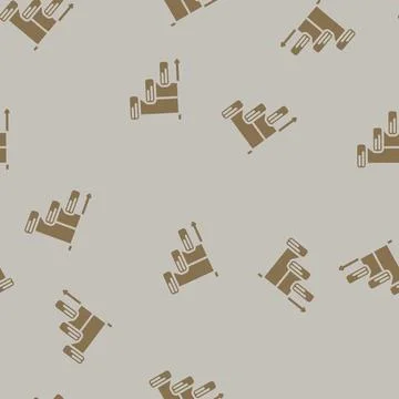 Context switching time management glyph vector seamless pattern Illustration