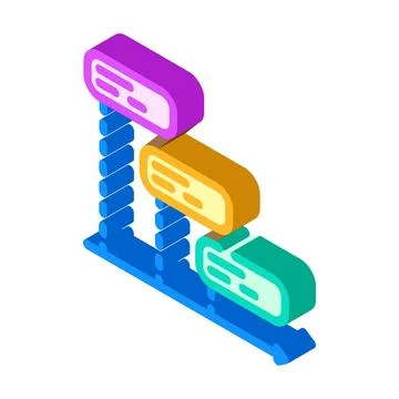 Context switching time management isometric icon vector illustration Illustration
