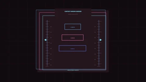 Context Window Indexer Data HUD Seamless Loop Stock Footage 342190558