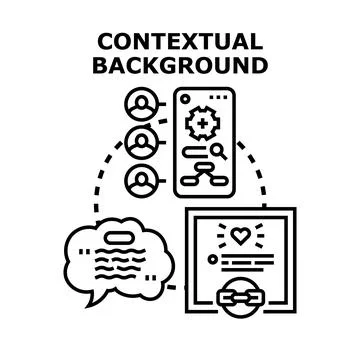 Contextual background building user data architecture Stockillustratie