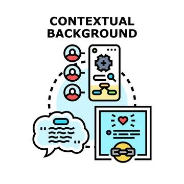 Contextual background building user data architecture イラスト素材