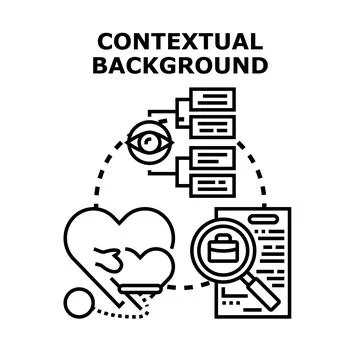 Contextual background forming understanding and searching employment Stock Illustration