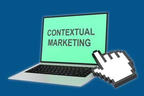 Contextual Marketing concept 스톡 일러스트