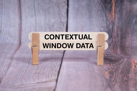 Contextual, Window Data word reveal on wodden stick wood texture bg Stock-Fotos