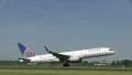 Continental airlines plane taking off HD Footage