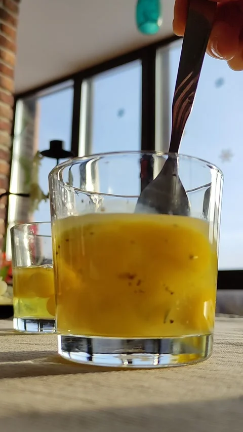 Continental breakfast with eggs. Stock Footage 233946417