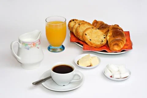 Continental breakfast Stock Photos