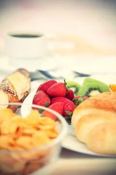Continental breakfast Stock Photos