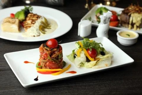 Continental Dinner 库存照片