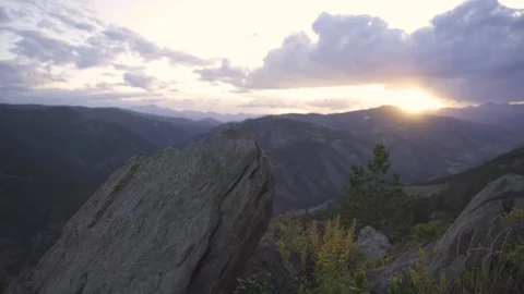 Continental Divide at Sunset in the Rocky Mountains of Colorado 01 Stock Footage