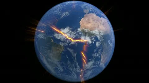 Continental drift 06 Stock Footage 10757819