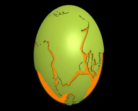 Continental drift pacific magma Stock Footage 10758317