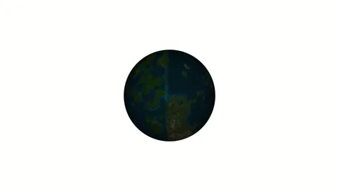 Continents icon animated video Stock Footage 294401084