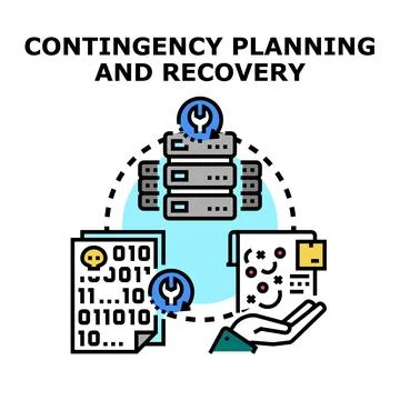 Contingency planning and data recovery protecting system information Stock Illustration