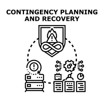 Contingency planning and data recovery system protection イラスト素材