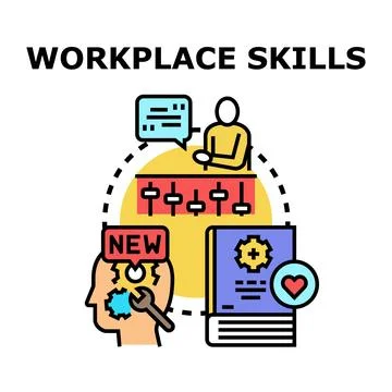 Continual workplace skills development through learning and feedback Stock Illustration