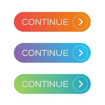 Continue button set Stock-Illustration