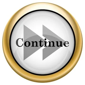 Continue icon Illustrazione stock