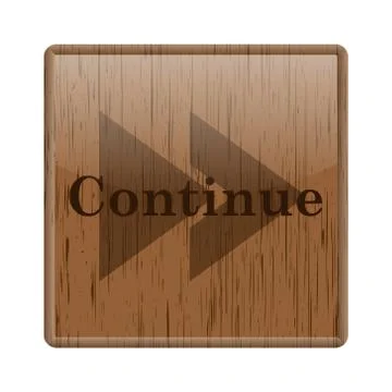 Continue icon Illustrazione stock