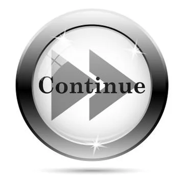 Continue icon Illustrazione stock