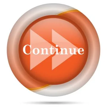 Continue icon Illustrazione stock
