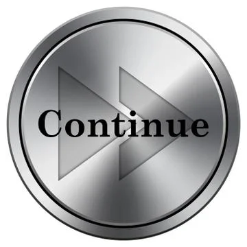 Continue icon Illustrazione stock