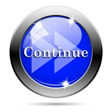 Continue icon Illustrazione stock