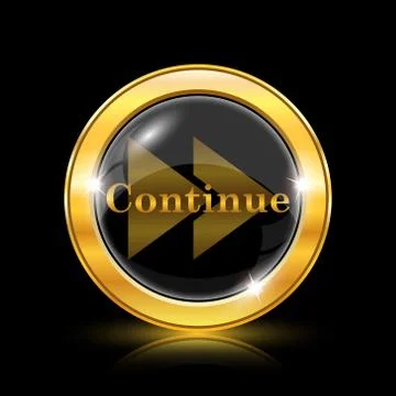 Continue icon 스톡 일러스트