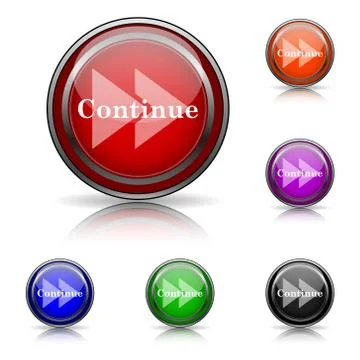 Continue icon Stock Illustration
