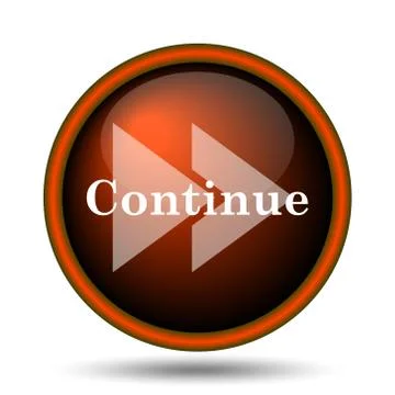 Continue icon Illustrazione stock
