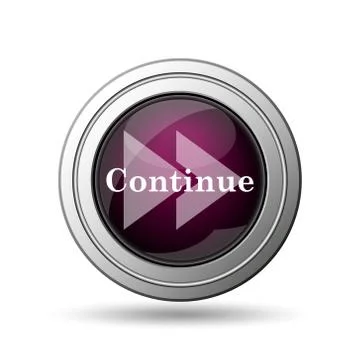  continue icon. internet button on white background.. 스톡 일러스트