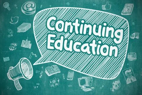 Continuing Education - Business Concept Illustrazione stock