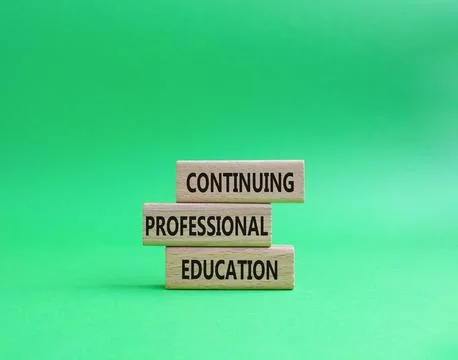 Continuing Education symbol. Concept words Continuing Professional Educatio.. Stock Photos