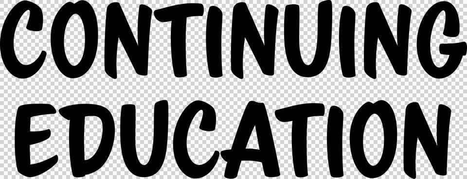 Continuing education text against white background Illustrazione stock