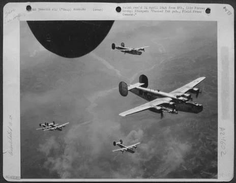 Continuing Their Relentless Hammering Of Enemy Positions Before The Approa... Fotos de archivo