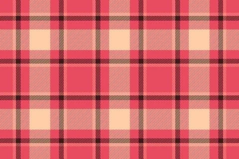 Continuity background seamless tartan, funky fabric vector pattern. Warm te.. Stock Illustration